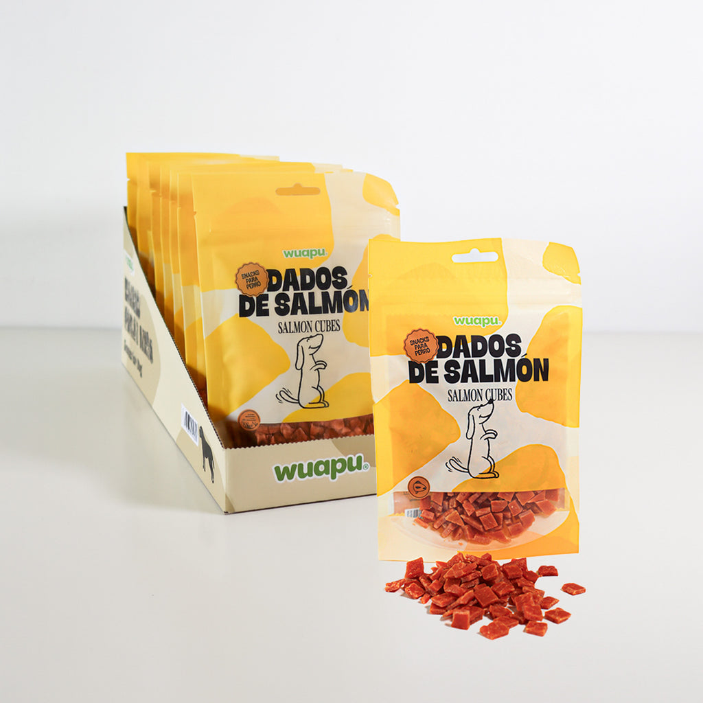 Snacks Dados de Salmón - Pack x 12 bolsas