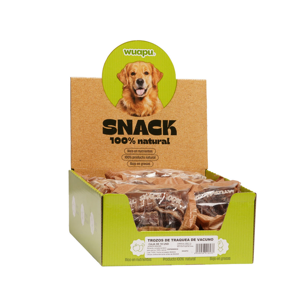 Tráquea de Vacuno - Pack x 10 bolsas de 100 gr