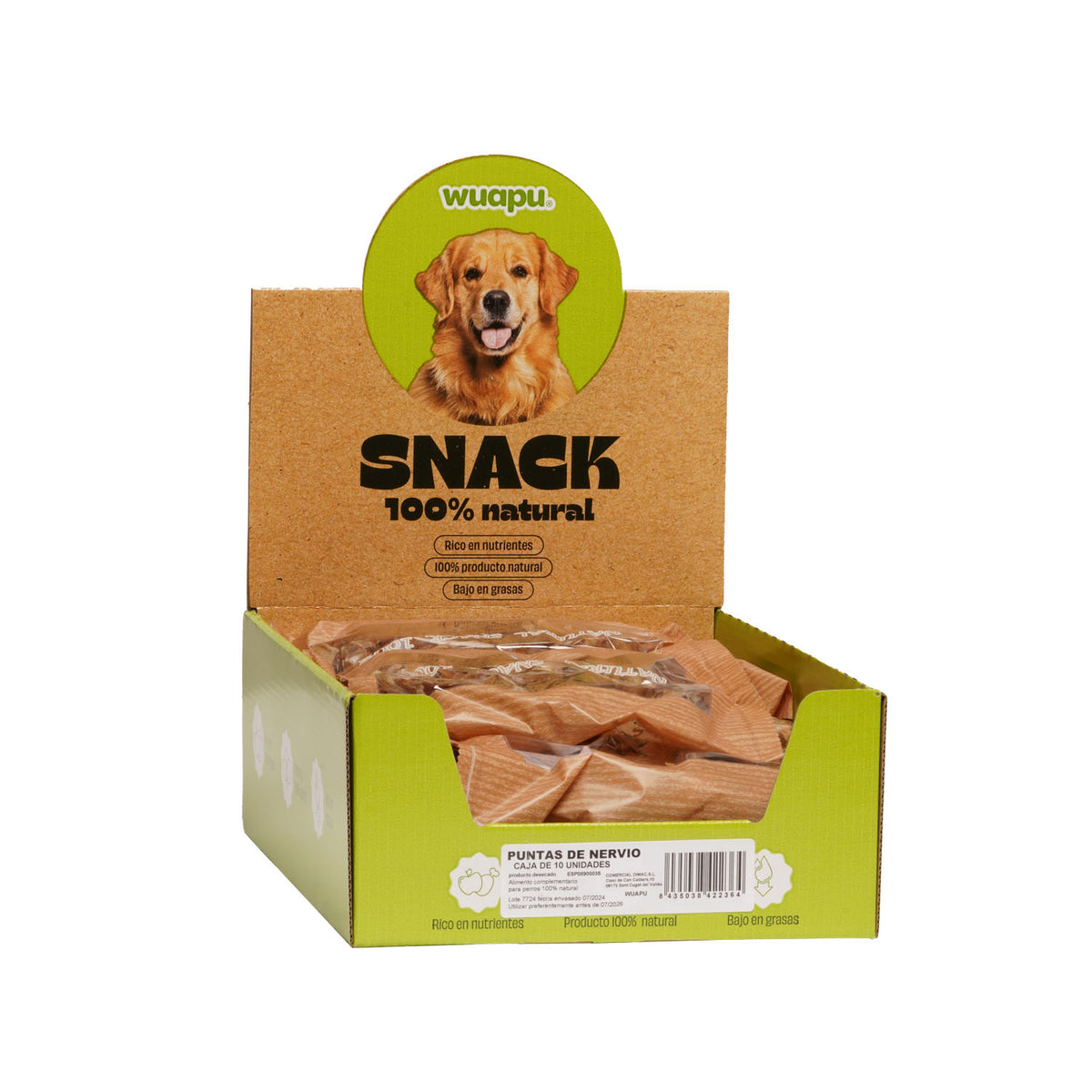 Snack Punta de Nervio de Toro - Pack x 10 bolsas