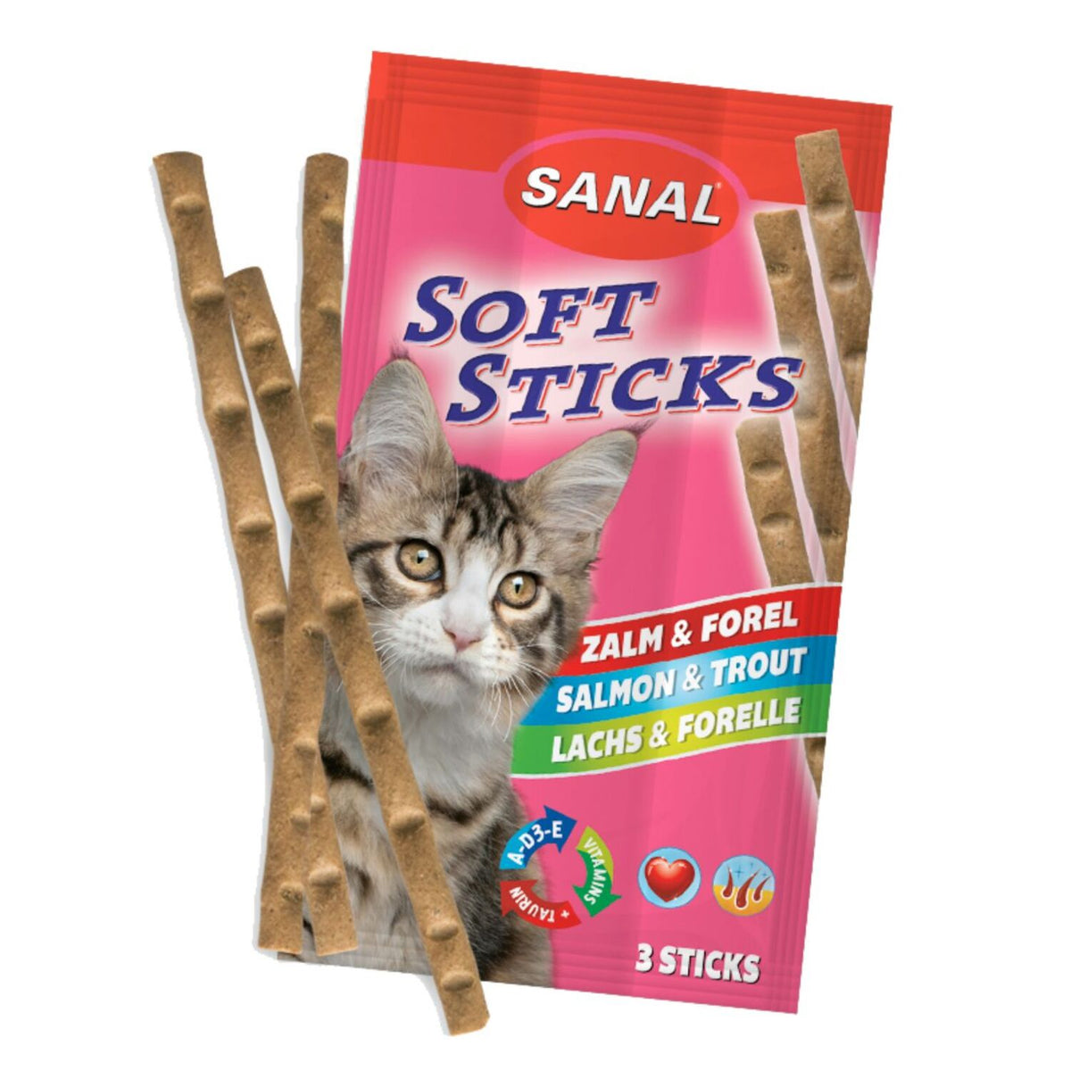 Sanal Cat Sticks Salmon&Trucha Exp. 35 ud